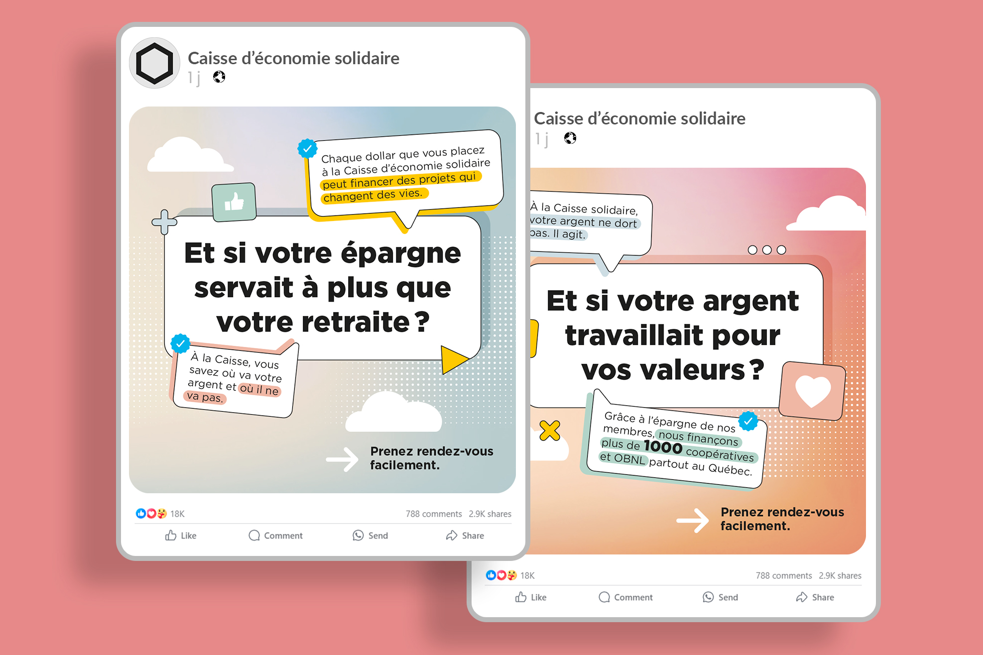 Nouvelle image pour la Campagne REER de la Caisse d’économie solidaire